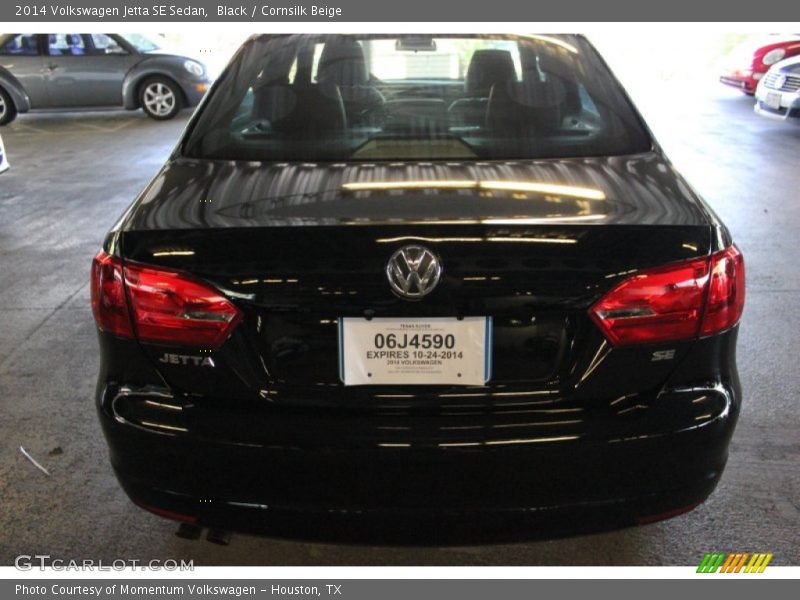 Black / Cornsilk Beige 2014 Volkswagen Jetta SE Sedan