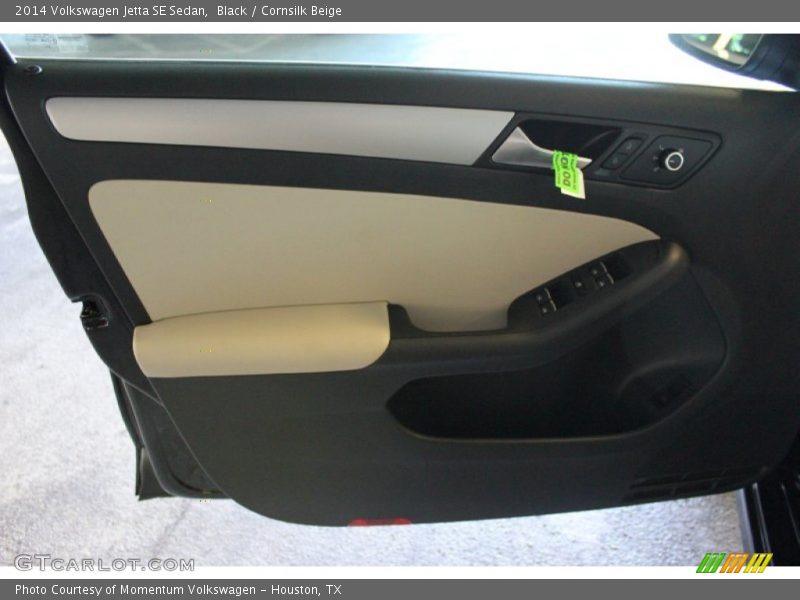 Black / Cornsilk Beige 2014 Volkswagen Jetta SE Sedan