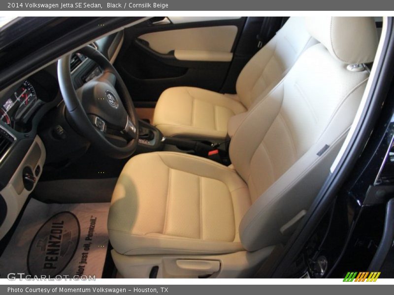 Black / Cornsilk Beige 2014 Volkswagen Jetta SE Sedan