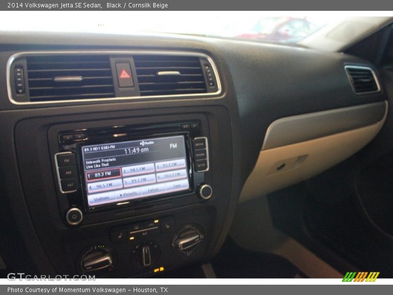 Black / Cornsilk Beige 2014 Volkswagen Jetta SE Sedan