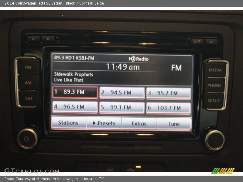 Black / Cornsilk Beige 2014 Volkswagen Jetta SE Sedan