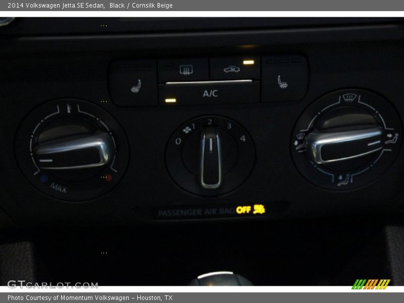 Black / Cornsilk Beige 2014 Volkswagen Jetta SE Sedan
