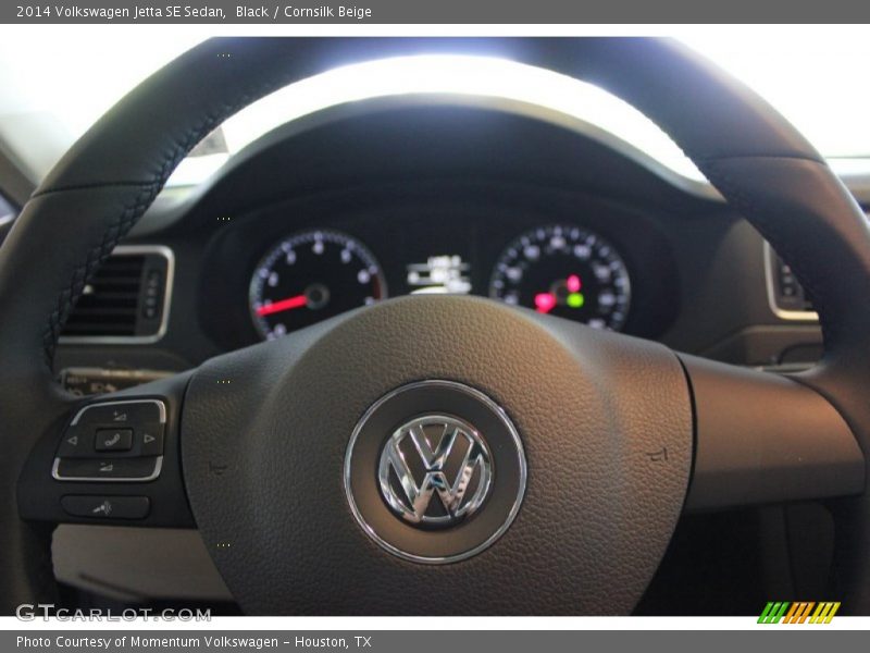 Black / Cornsilk Beige 2014 Volkswagen Jetta SE Sedan