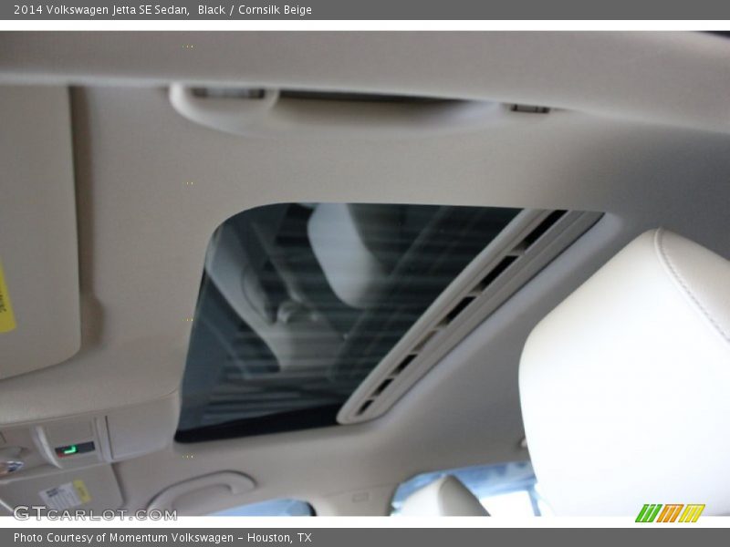 Black / Cornsilk Beige 2014 Volkswagen Jetta SE Sedan