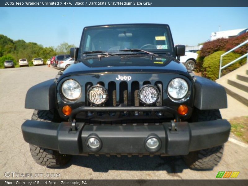 Black / Dark Slate Gray/Medium Slate Gray 2009 Jeep Wrangler Unlimited X 4x4