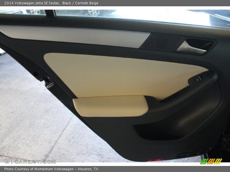 Black / Cornsilk Beige 2014 Volkswagen Jetta SE Sedan