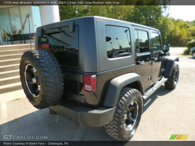 Black / Dark Slate Gray/Medium Slate Gray 2009 Jeep Wrangler Unlimited X 4x4