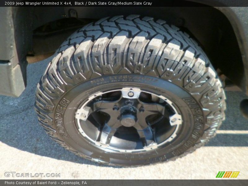 Black / Dark Slate Gray/Medium Slate Gray 2009 Jeep Wrangler Unlimited X 4x4