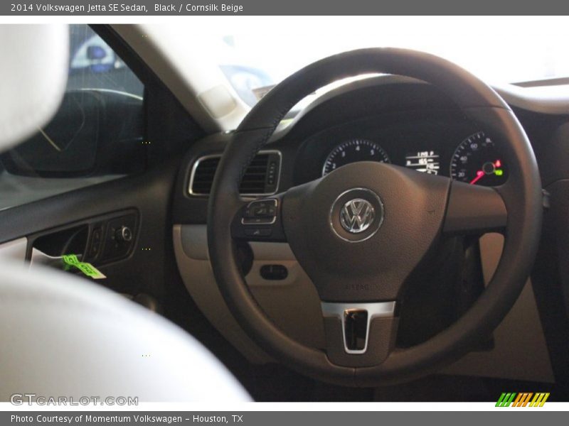 Black / Cornsilk Beige 2014 Volkswagen Jetta SE Sedan