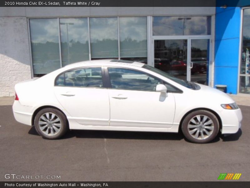 Taffeta White / Gray 2010 Honda Civic EX-L Sedan