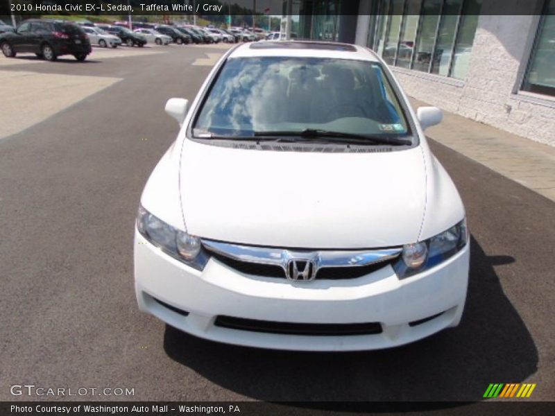 Taffeta White / Gray 2010 Honda Civic EX-L Sedan