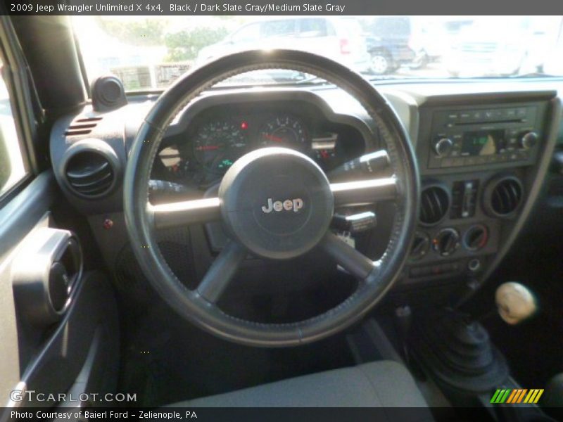 Black / Dark Slate Gray/Medium Slate Gray 2009 Jeep Wrangler Unlimited X 4x4