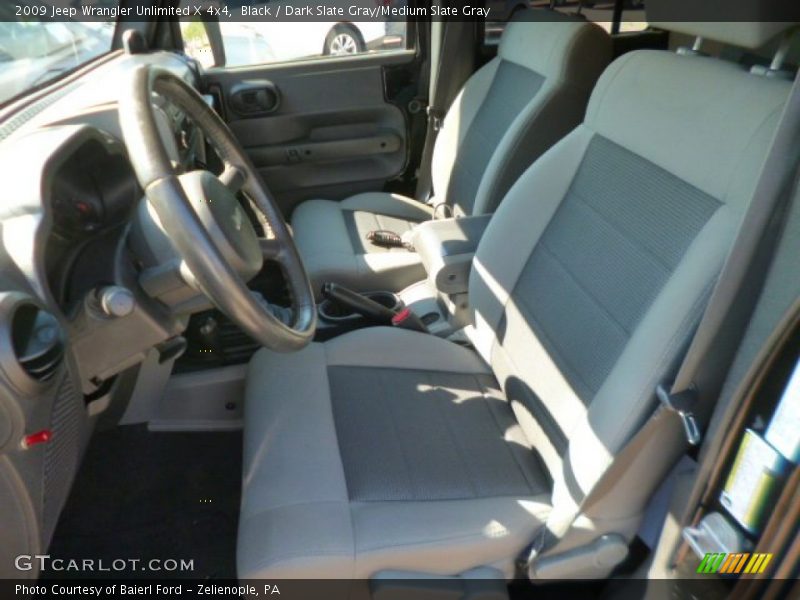 Black / Dark Slate Gray/Medium Slate Gray 2009 Jeep Wrangler Unlimited X 4x4