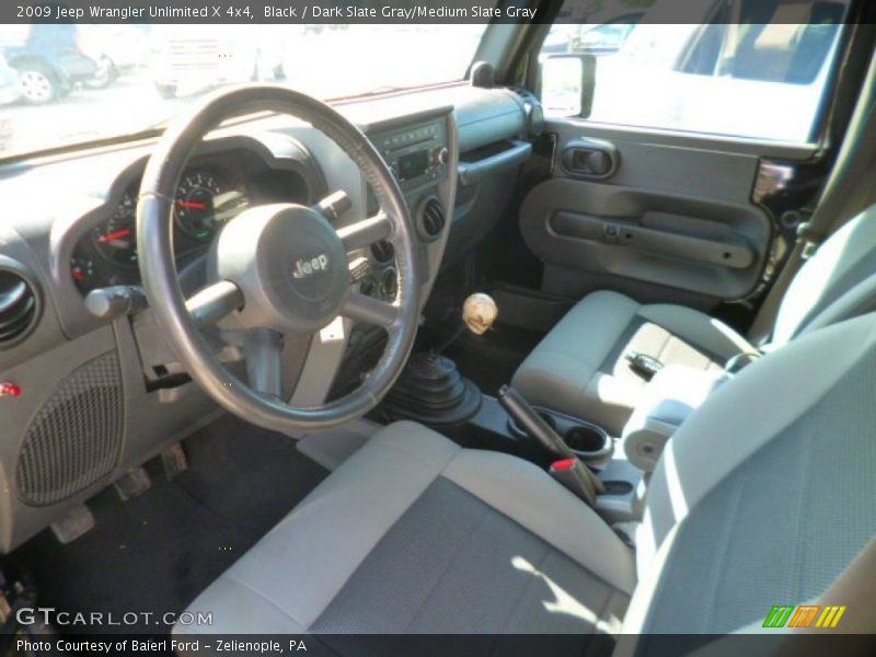 Black / Dark Slate Gray/Medium Slate Gray 2009 Jeep Wrangler Unlimited X 4x4