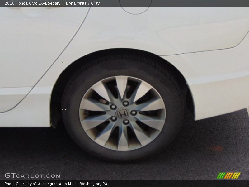 Taffeta White / Gray 2010 Honda Civic EX-L Sedan