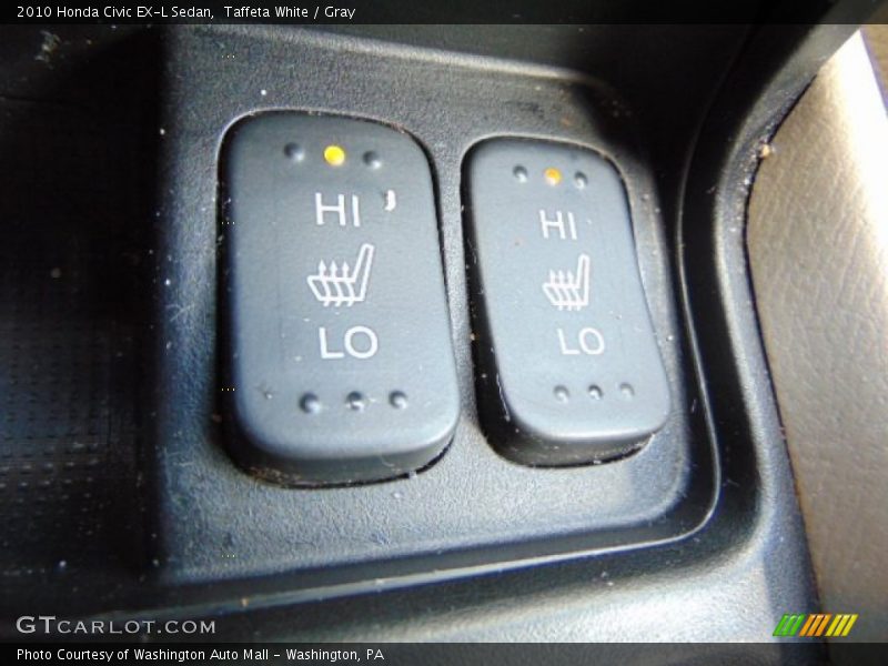 Taffeta White / Gray 2010 Honda Civic EX-L Sedan
