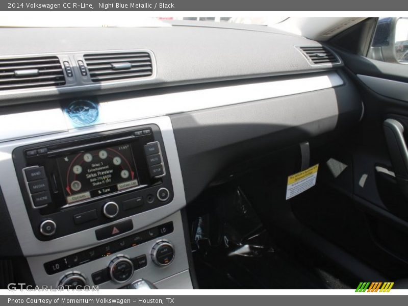 Night Blue Metallic / Black 2014 Volkswagen CC R-Line