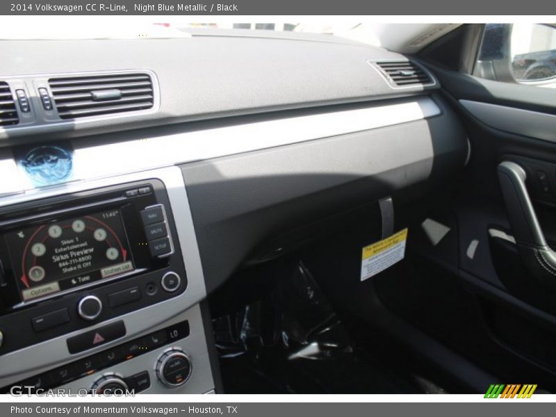 Night Blue Metallic / Black 2014 Volkswagen CC R-Line