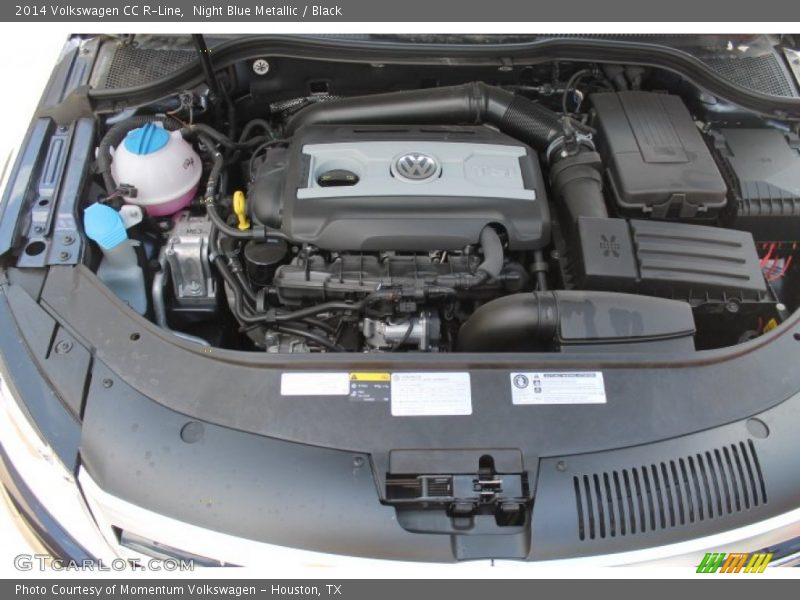 Night Blue Metallic / Black 2014 Volkswagen CC R-Line