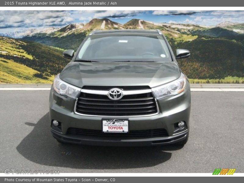 Alumina Jade Metallic / Ash 2015 Toyota Highlander XLE AWD