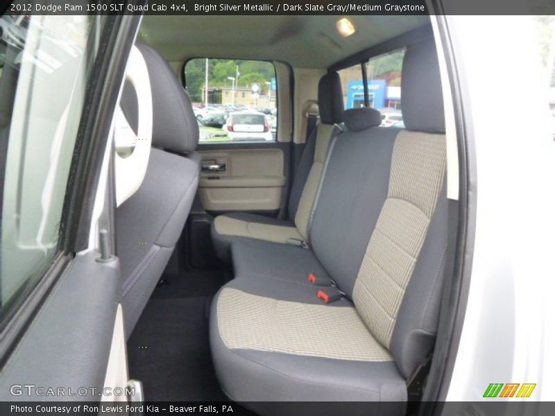 Bright Silver Metallic / Dark Slate Gray/Medium Graystone 2012 Dodge Ram 1500 SLT Quad Cab 4x4
