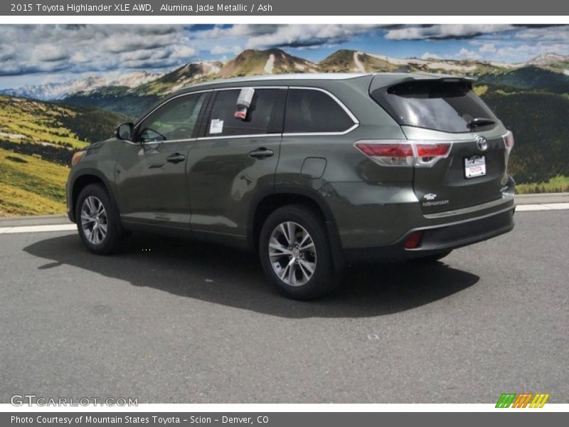 Alumina Jade Metallic / Ash 2015 Toyota Highlander XLE AWD