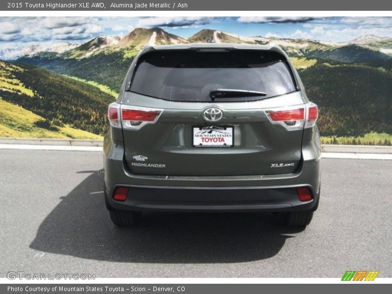 Alumina Jade Metallic / Ash 2015 Toyota Highlander XLE AWD