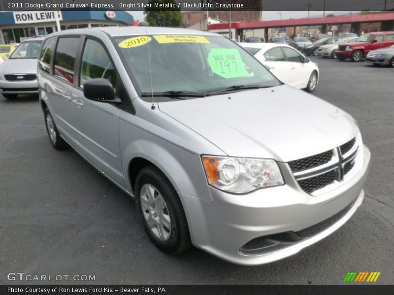 Bright Silver Metallic / Black/Light Graystone 2011 Dodge Grand Caravan Express