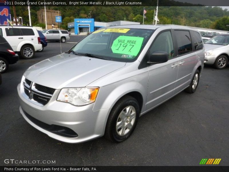 Bright Silver Metallic / Black/Light Graystone 2011 Dodge Grand Caravan Express