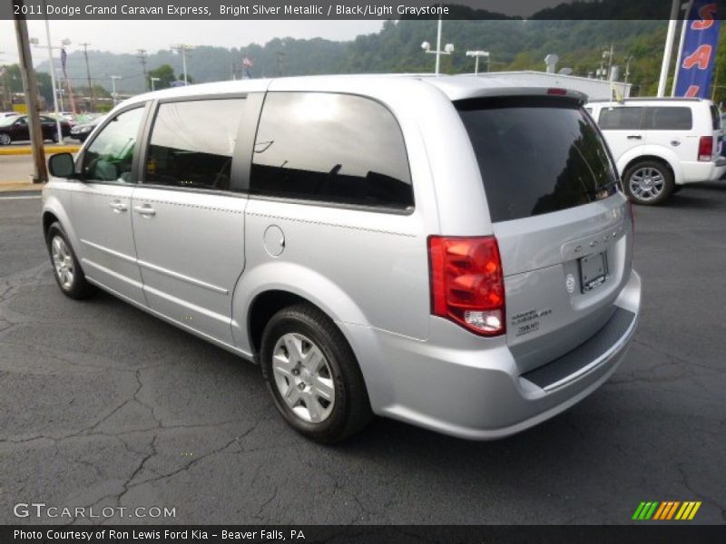 Bright Silver Metallic / Black/Light Graystone 2011 Dodge Grand Caravan Express