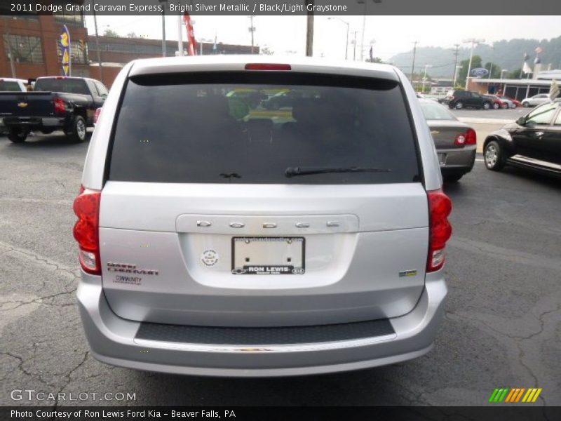 Bright Silver Metallic / Black/Light Graystone 2011 Dodge Grand Caravan Express
