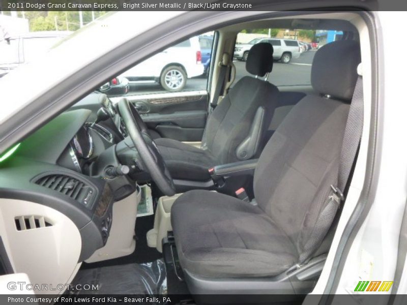 Bright Silver Metallic / Black/Light Graystone 2011 Dodge Grand Caravan Express