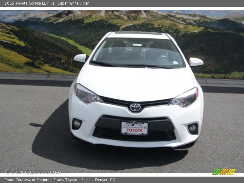 Super White / Ash 2015 Toyota Corolla LE Plus
