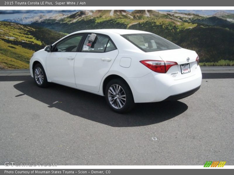 Super White / Ash 2015 Toyota Corolla LE Plus