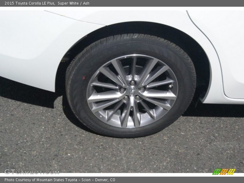 Super White / Ash 2015 Toyota Corolla LE Plus