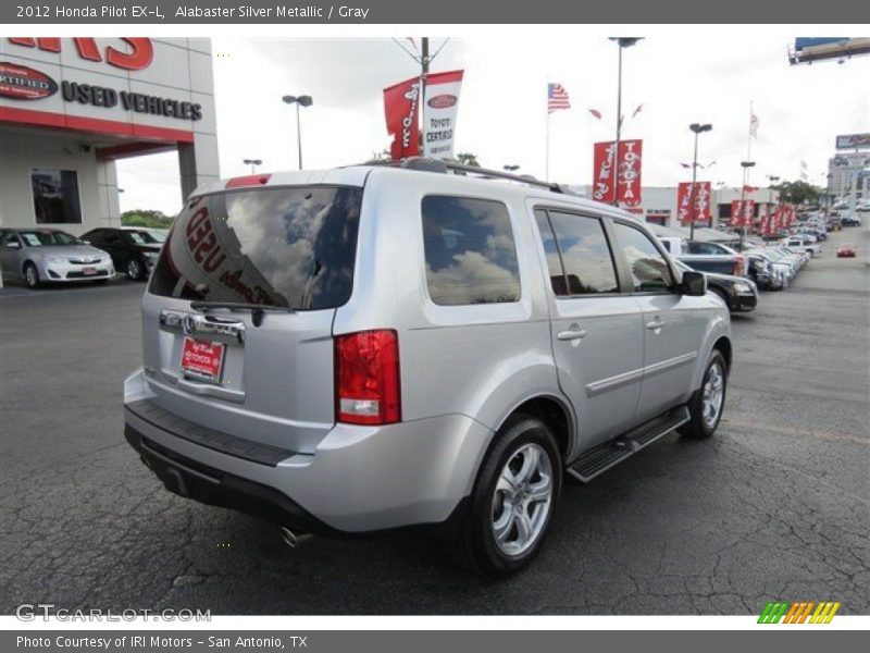 Alabaster Silver Metallic / Gray 2012 Honda Pilot EX-L