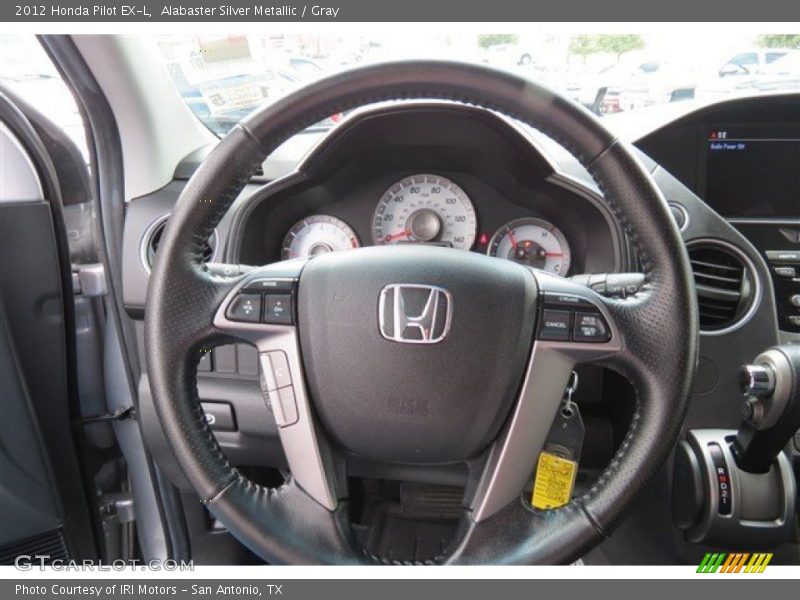 Alabaster Silver Metallic / Gray 2012 Honda Pilot EX-L