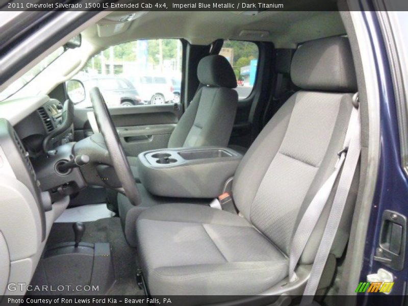 Imperial Blue Metallic / Dark Titanium 2011 Chevrolet Silverado 1500 LS Extended Cab 4x4