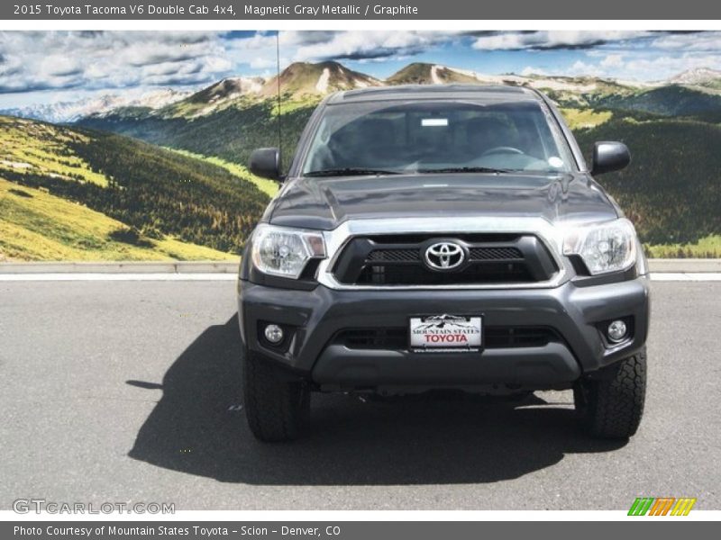Magnetic Gray Metallic / Graphite 2015 Toyota Tacoma V6 Double Cab 4x4