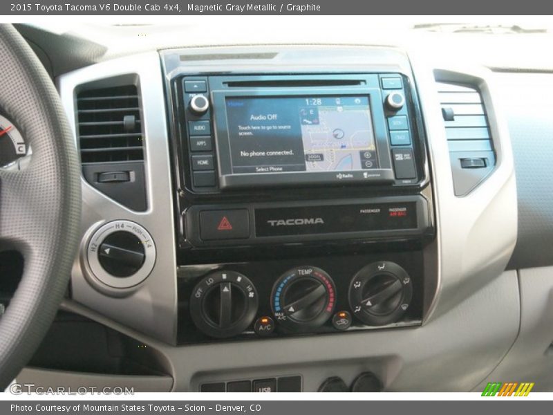 Magnetic Gray Metallic / Graphite 2015 Toyota Tacoma V6 Double Cab 4x4