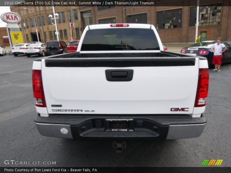 Summit White / Dark Titanium/Light Titanium 2010 GMC Sierra 1500 SLE Crew Cab 4x4