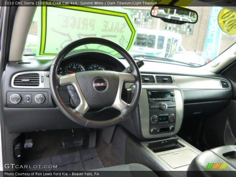 Summit White / Dark Titanium/Light Titanium 2010 GMC Sierra 1500 SLE Crew Cab 4x4