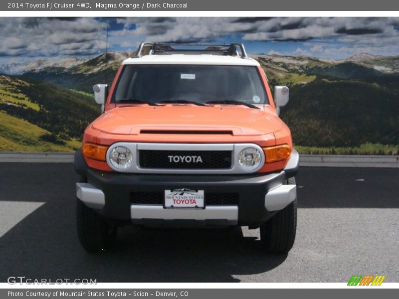 Magma Orange / Dark Charcoal 2014 Toyota FJ Cruiser 4WD
