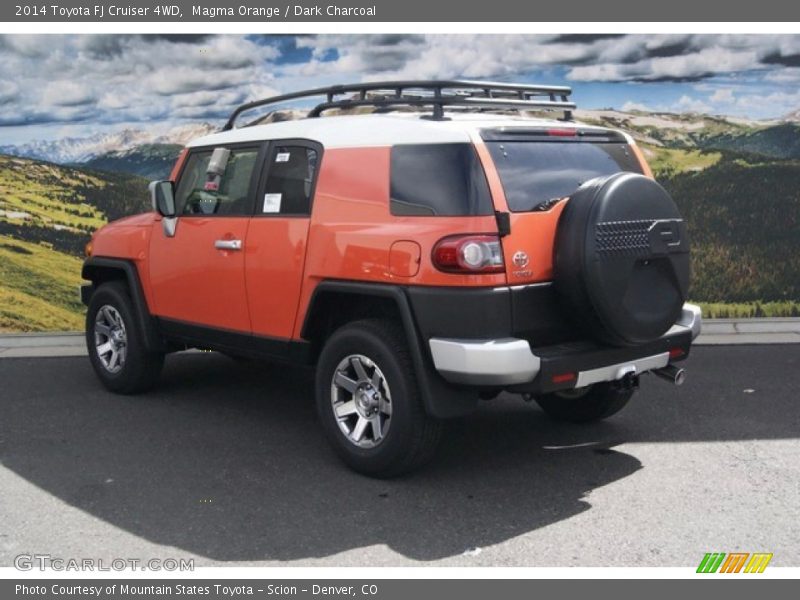 Magma Orange / Dark Charcoal 2014 Toyota FJ Cruiser 4WD