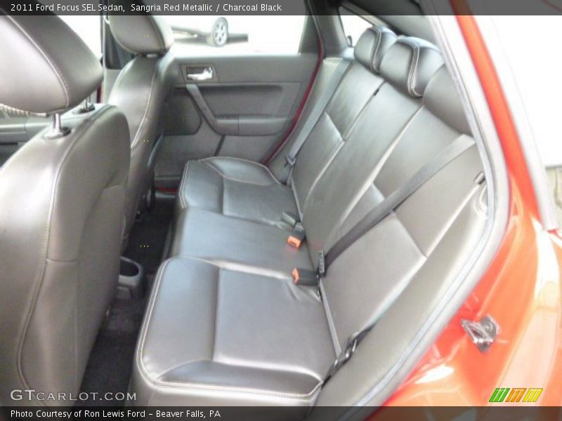 Sangria Red Metallic / Charcoal Black 2011 Ford Focus SEL Sedan