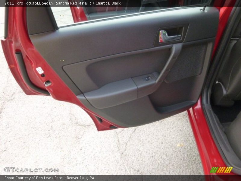 Sangria Red Metallic / Charcoal Black 2011 Ford Focus SEL Sedan