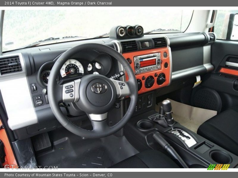 Magma Orange / Dark Charcoal 2014 Toyota FJ Cruiser 4WD
