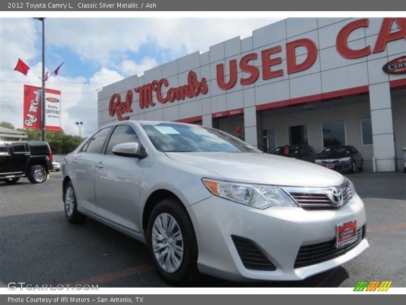 Classic Silver Metallic / Ash 2012 Toyota Camry L