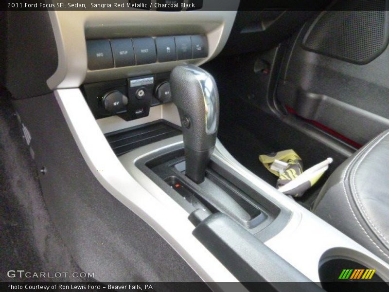 Sangria Red Metallic / Charcoal Black 2011 Ford Focus SEL Sedan