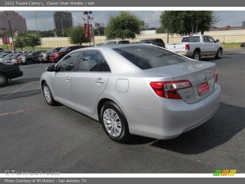 Classic Silver Metallic / Ash 2012 Toyota Camry L